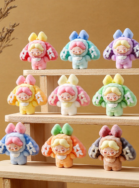 可爱温迪diy饰品配件 萌粒摆件小红书推荐桌面小摆件潮玩植绒公仔