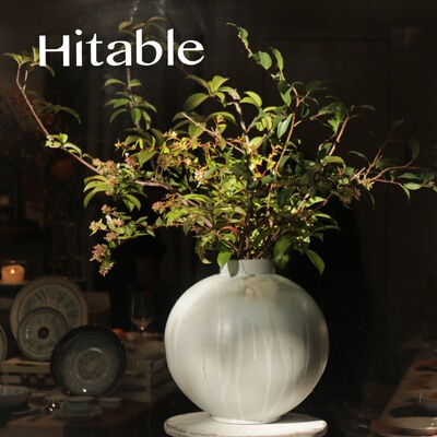 Hitable 天球瓶陶瓷落地餐桌大花器花瓶自然原创设计