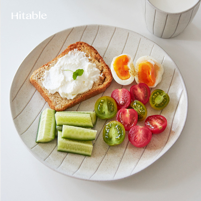 Hitable随笔浅盘复古创意菜盘