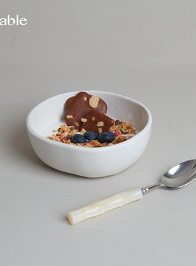 Hitable珍珠 异形钵高颜值沙拉碗燕麦碗家用米饭碗日常大容量面碗