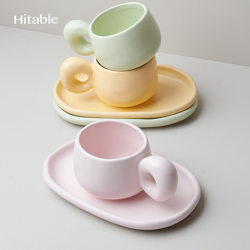 Hitable大耳朵马卡龙咖啡杯碟