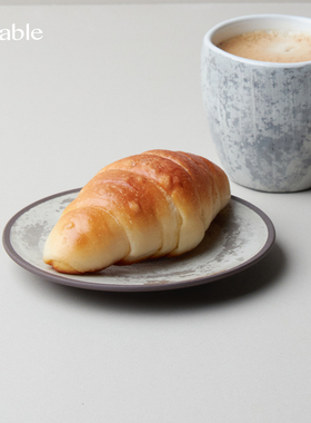 Hitable盘古迷你碟手工刷纹设计小碟子甜品水果小盘子咖啡杯托