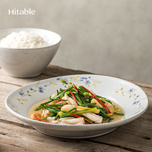 Hitable 春野 Purple Wild田园风小碎花家用创意西餐圆盘深盘浅盘