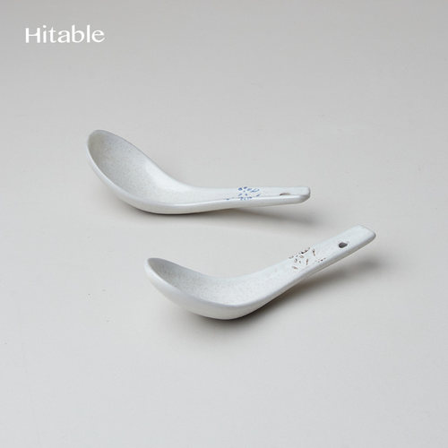 Hitable凡花陶瓷勺子日常调羹