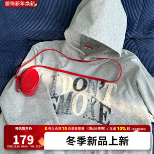 DONSMOKE蕾丝波点碎花boxy连帽帽衫 三重贴布绣 卫衣 黄俊捷同款