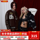 DSM Stones乐队全员贴布刺绣棒球服夹克 官方联名Black NANA正版