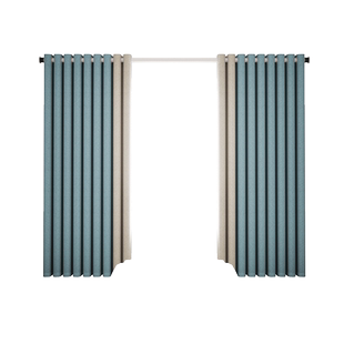 窗帘布全遮光一整套送罗马杆免打孔简易安装带杆2026新款卧室飘窗