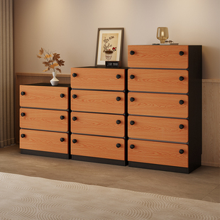 实木五斗柜卧室抽屉柜收纳储物柜床尾柜客厅靠墙边柜置物柜玄关柜