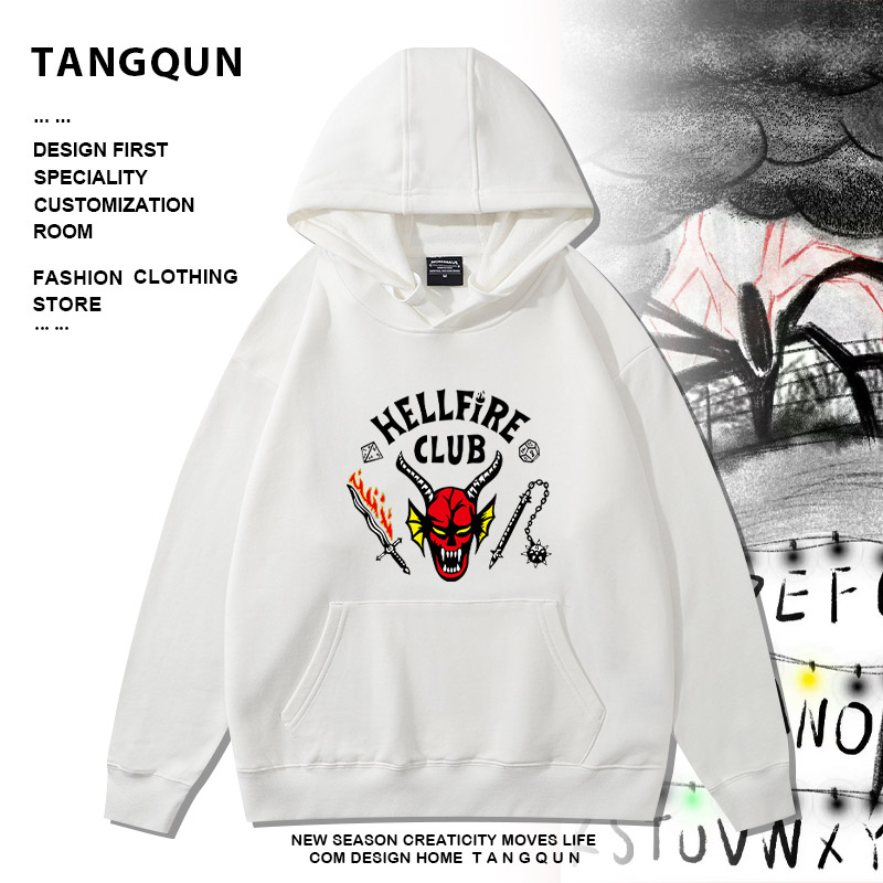 怪奇物语连帽卫衣美剧Stranger Things魔王周边长袖男女宽松外套