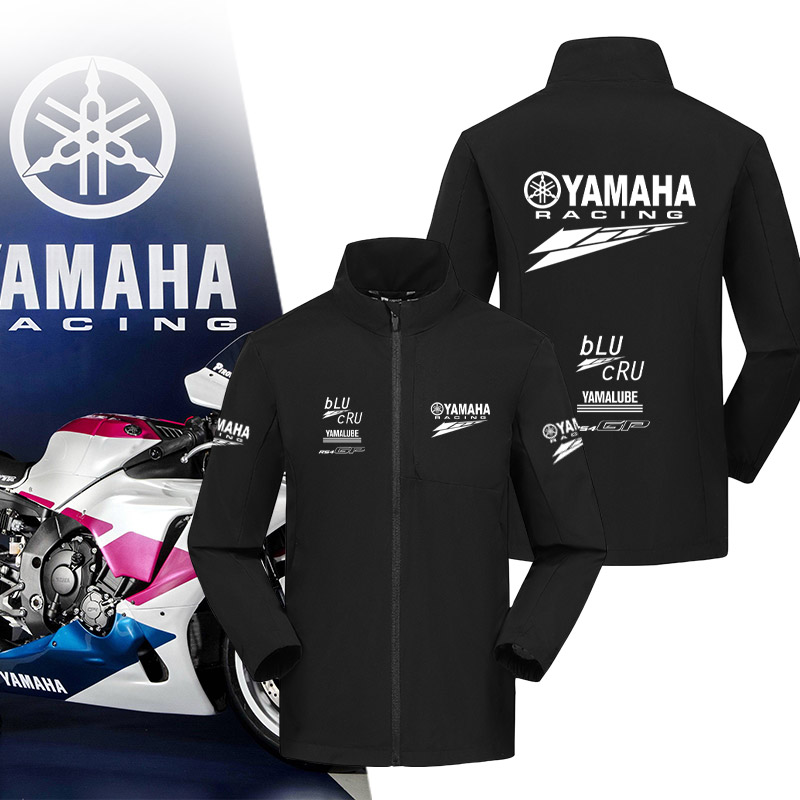 YAMAHA雅马哈摩托车GP厂队赛车服外套春户外骑行服机车骑士冲锋衣