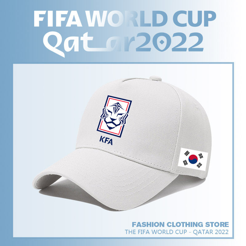 世界杯足球赛韩国队情侣休闲棒球帽子球迷纪念鸭舌帽足球迷帽子