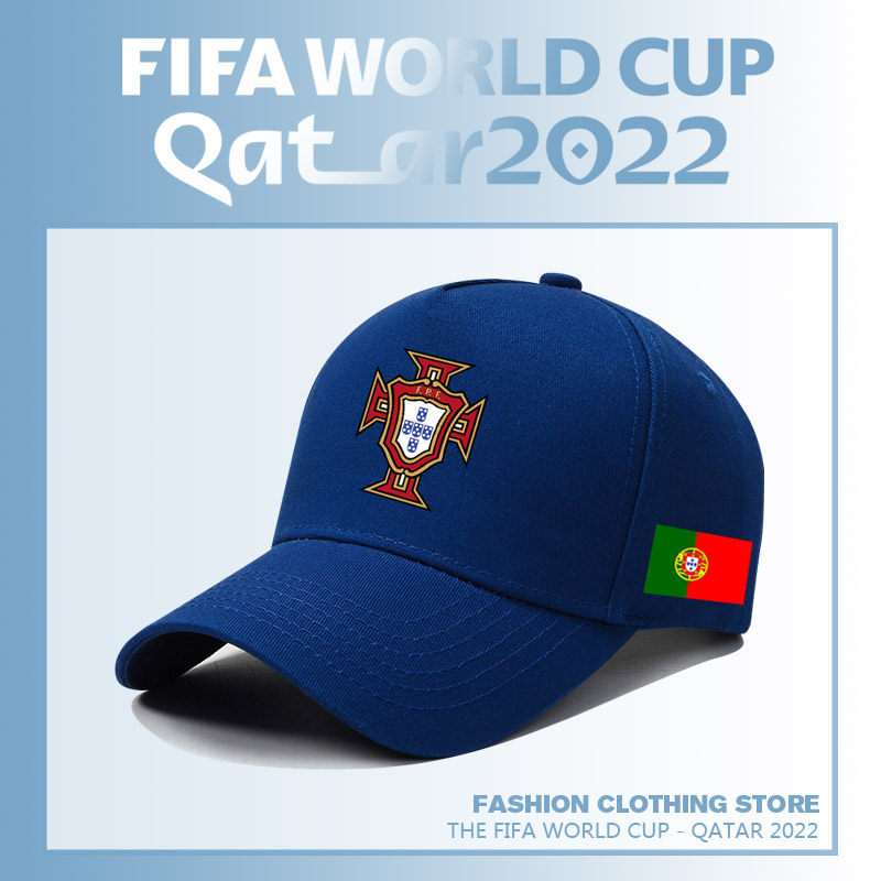 世界杯足球赛葡萄牙队C罗运动印花棒球帽球迷纪念防晒遮阳鸭舌帽