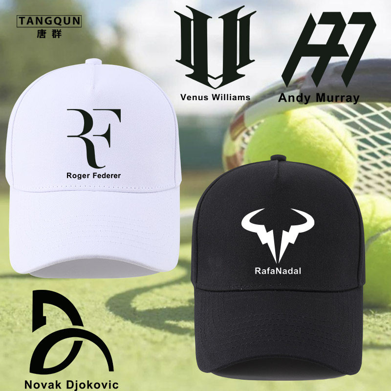 网球运动遮阳帽纳达尔费德勒德约科维奇时尚防晒鸭舌帽百搭棒球帽