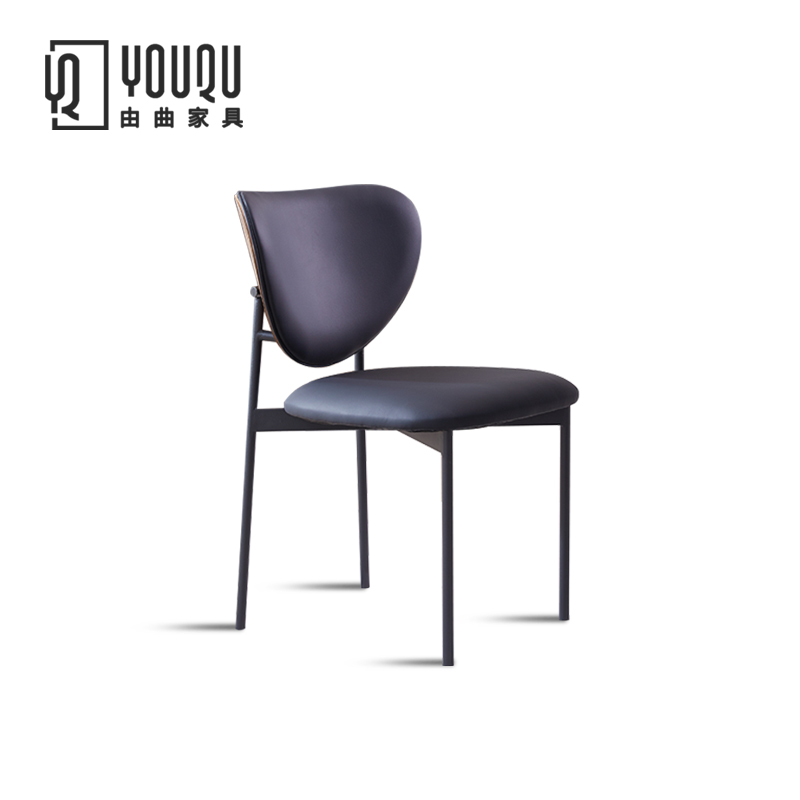 意式轻奢实木餐椅家用北欧餐桌椅现代靠背椅极简餐厅椅子凳子