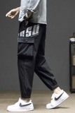 2021春夏款港风印花休闲裤大码宽松工装裤小脚裤QT707-K088-P45，男装休闲裤，星座617B