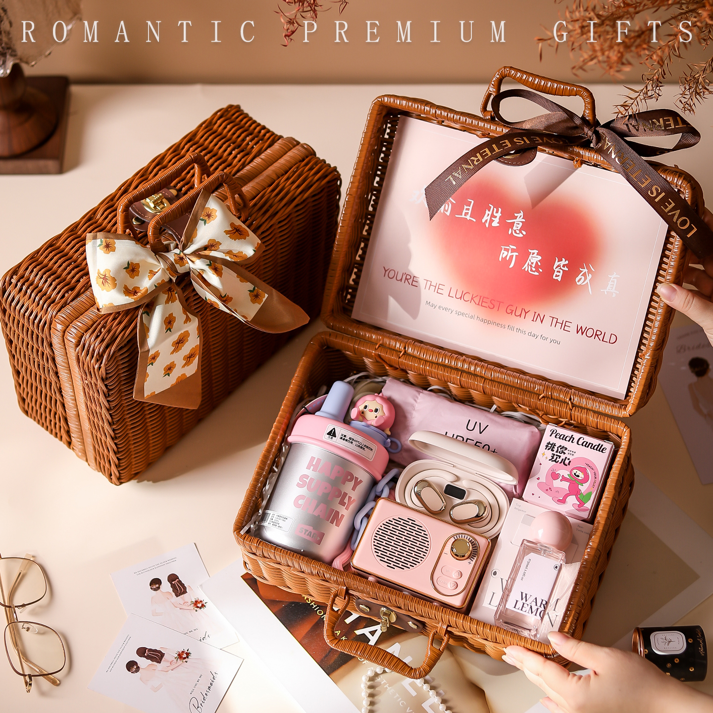 生日礼物女生送女友朋友老婆闺蜜员工实用高级感小众精致浪漫礼盒