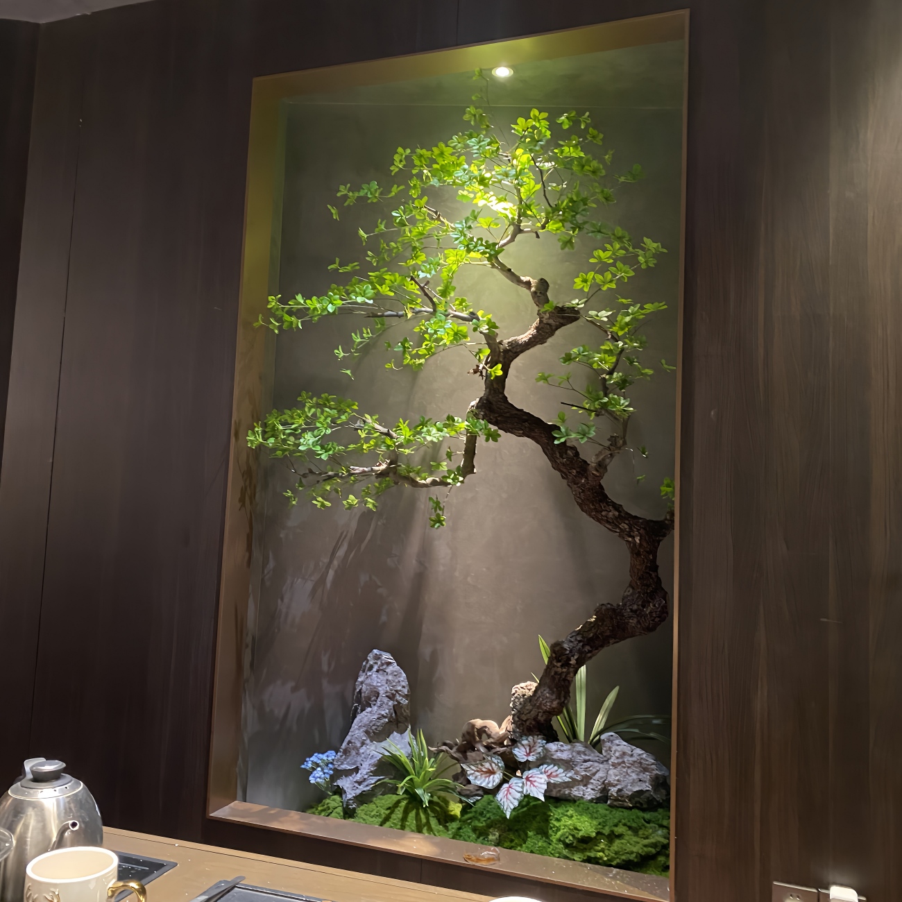室内绿植仿真吊钟树造景假树摆件