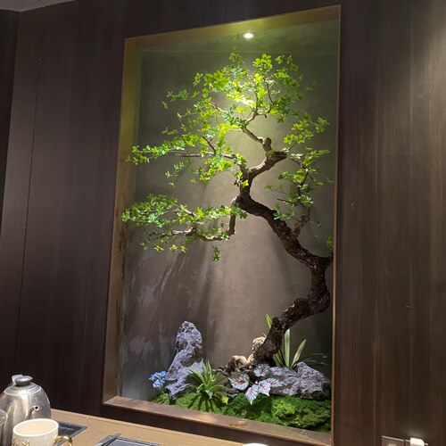 室内绿植仿真吊钟树造景假树摆件