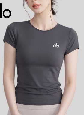 AIo 透气瑜伽服女夏修身防震运动背心跑步训练普拉提健身文胸短袖