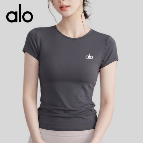 AIo 透气瑜伽服女夏修身防震运动背心跑步训练普拉提健身文胸短袖