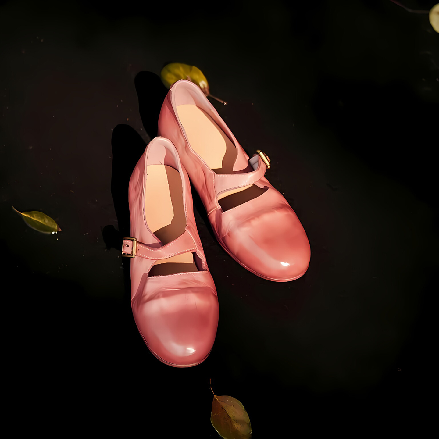 水洗马皮复古通勤玛丽珍浅口单鞋