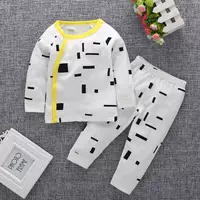 Bộ quần áo mùa thu cho bé cotton 0 quần lót trẻ em mùa thu 1 bé trai 2 đồ ngủ nữ 3 tuổi 4 quần áo mùa thu cho bé 5 - Quần áo lót quần lót bé gái