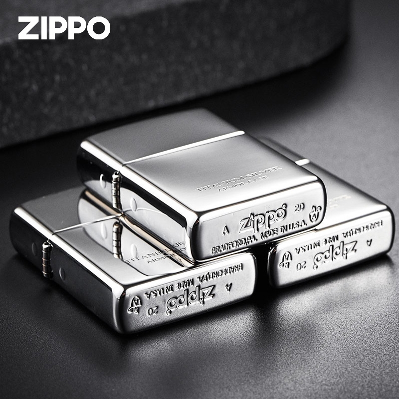 ZIPPO打火机 镀钛系列 送立体纸雕礼物盒 经典防风煤油高档礼品