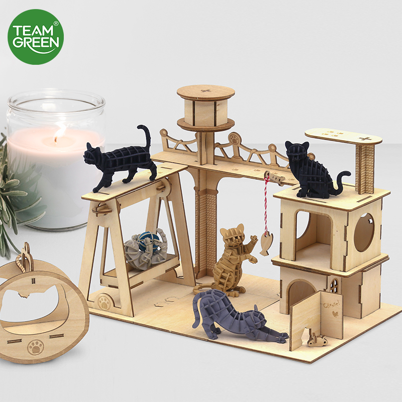 动物立体积木手工拼装玩具