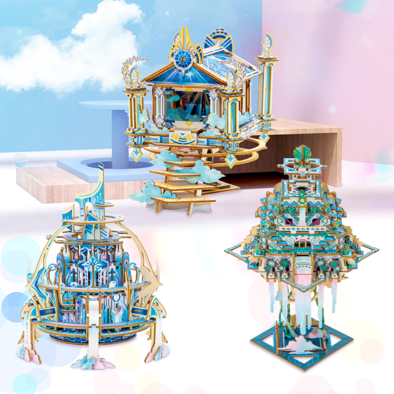 古迹建筑模型3d立体拼图节日礼物