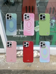 Theearthroom 纯色简约半包菲林磁吸手机壳 韩国进口磨砂菲林手机壳