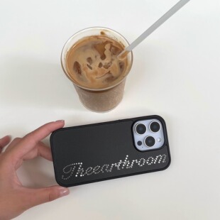 Theearthroom 黑边磨砂镜面logo全包手机壳 苹果手机保护壳