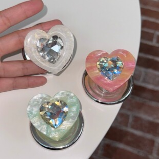 Theearthroom爱心宝石闪闪磁吸手机支架 小众高级支架 可旋转支架