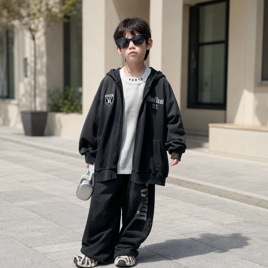 织里童装男童套装2026秋季新款儿童长袖外套宝宝男孩裤子两件套潮
