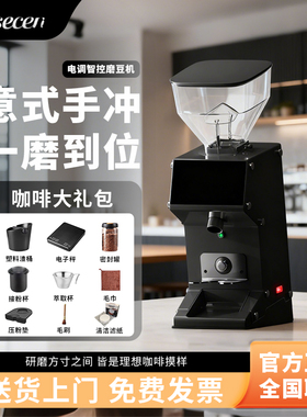BASECENT倍深SLD-50A电动磨豆机咖啡意式手冲家用咖啡豆研磨机