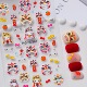 醒狮kt猫美甲贴纸5D浮雕立体小猫福袋diy指甲装 饰品新年美甲贴纸
