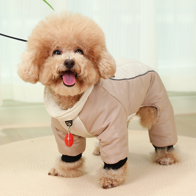 小狗宠物四脚棉服加厚保暖可牵引