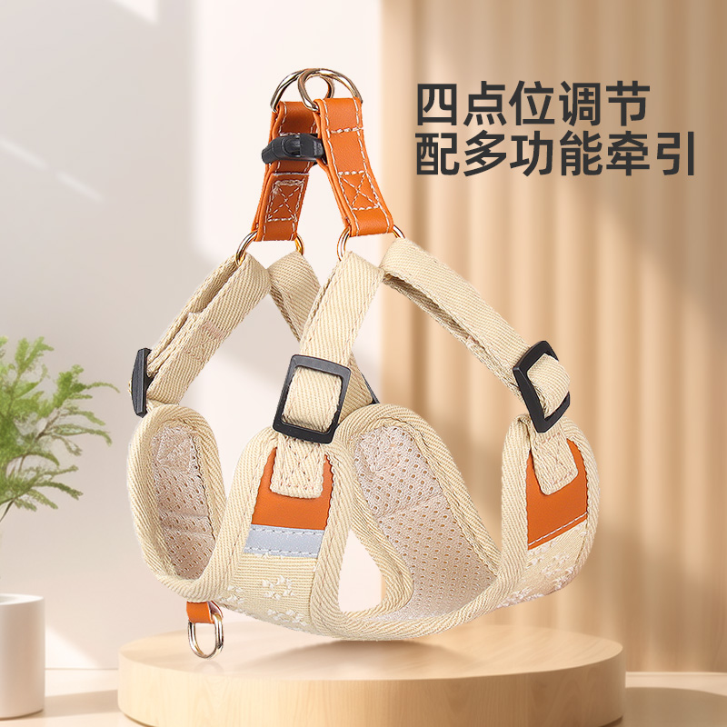 多功能牛仔材质狗狗牵引绳