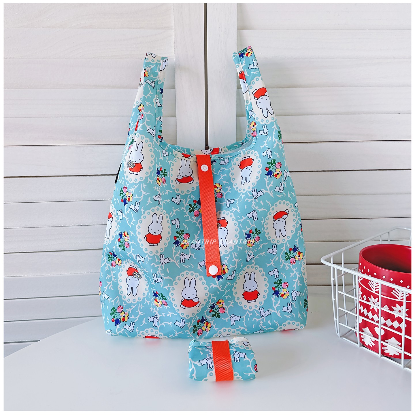 卡通布艺轻薄手拎布包迷你购物袋饭盒零食可折叠好清洗环保便当包