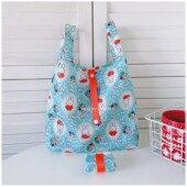 卡通布艺轻薄手拎布包迷你购物袋饭盒零食可折叠好清洗环保便当包