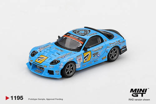 [V的现货]MINIGT 1:64 #1195 马自达RX7 2025 D1GP 合金汽车模型