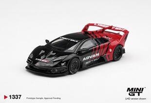 [V的预售]MINIGT 1:64 #1337 兰博基尼LBWK蝙蝠 advan 汽车模型