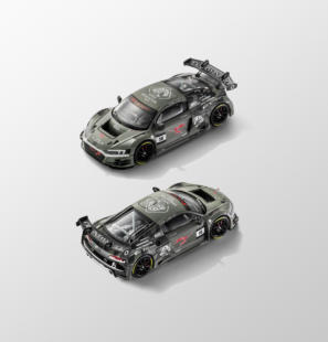 [V的预售]KiloWorks 1:64 奥迪R8 LMS GT3 达尔文涂装 合金车模型