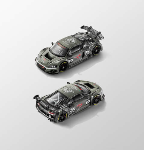 [V的预售]KiloWorks 1:64 奥迪R8 LMS GT3 达尔文涂装 合金车模型