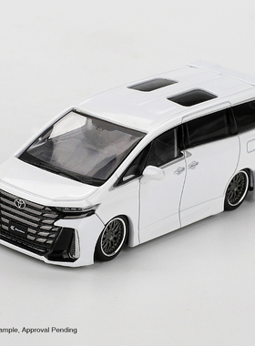 [V的预售]MINIGT #1180 丰田威尔法 白色 1:64 合金汽车模型