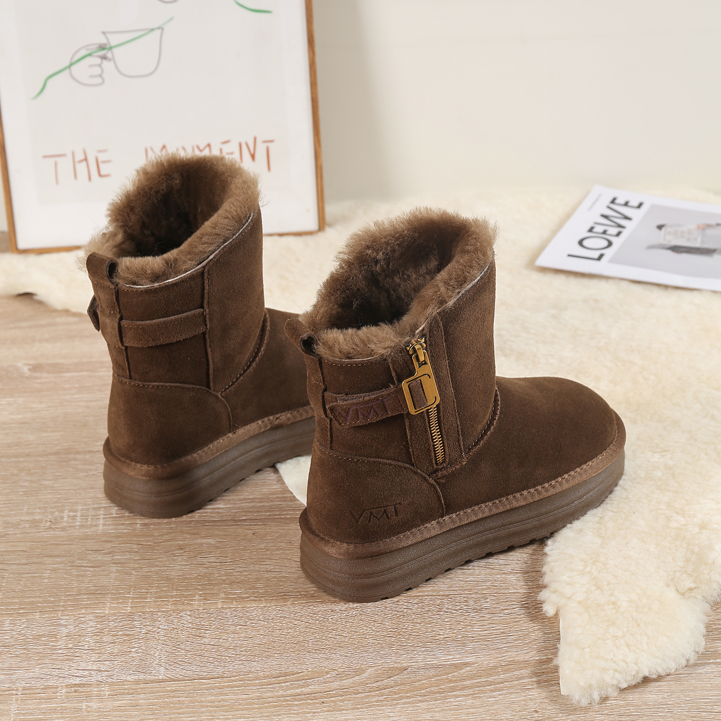 全羊毛内里女士雪地靴