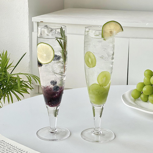 半刻ins郁金香设计玻璃杯