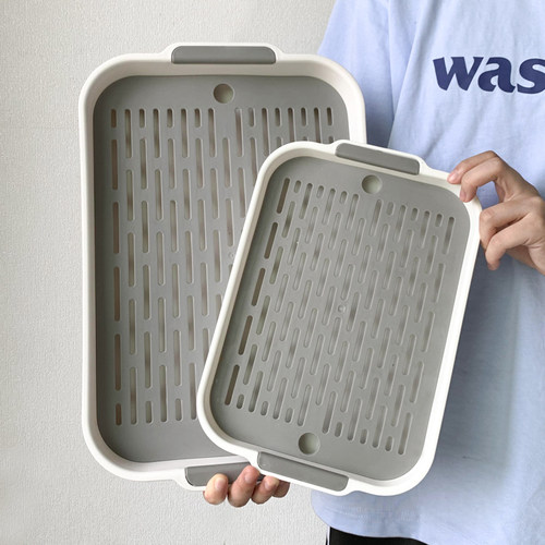 水杯子沥水盘家用客厅双层托盘