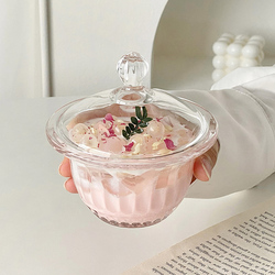 带盖玻璃甜品碗精致银耳燕窝盅