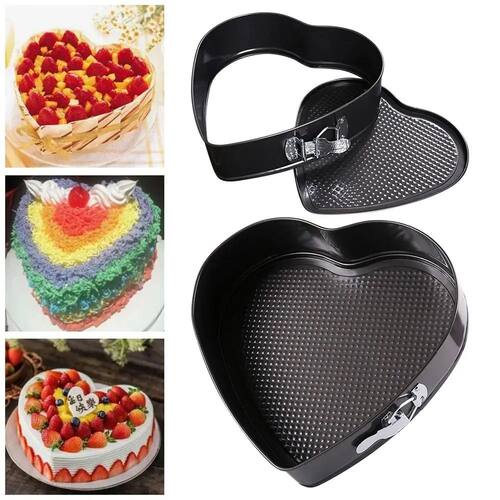 1Pcs Carbon Steel Baking Mould Non-Stick Leakproof Cake Baki