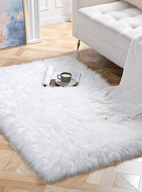 Imitation wool carpet plush floor mat living room bedroom